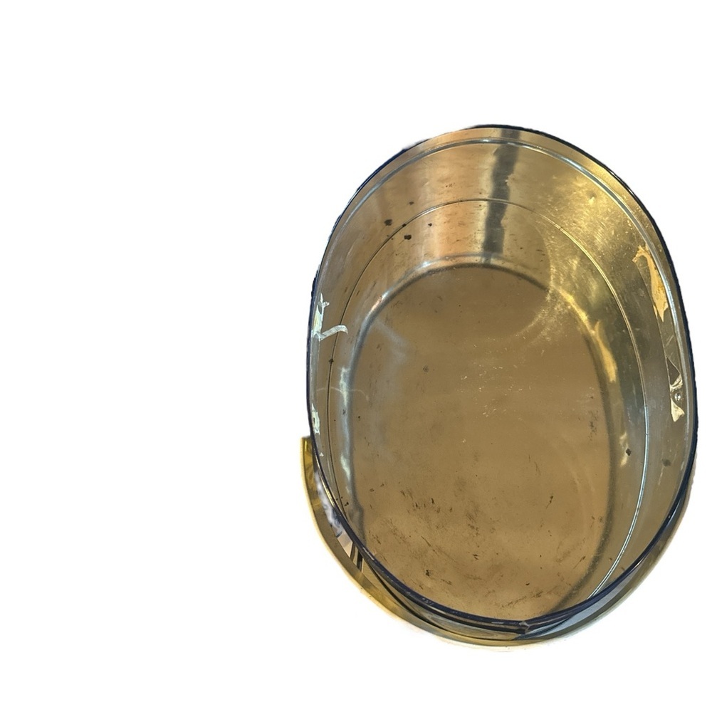 1939’s Vintage Wedgewood Oval 1651/2382 Blue, Cream & Gold Biscuit Tin/ Cherubs - Picture 6 of 13